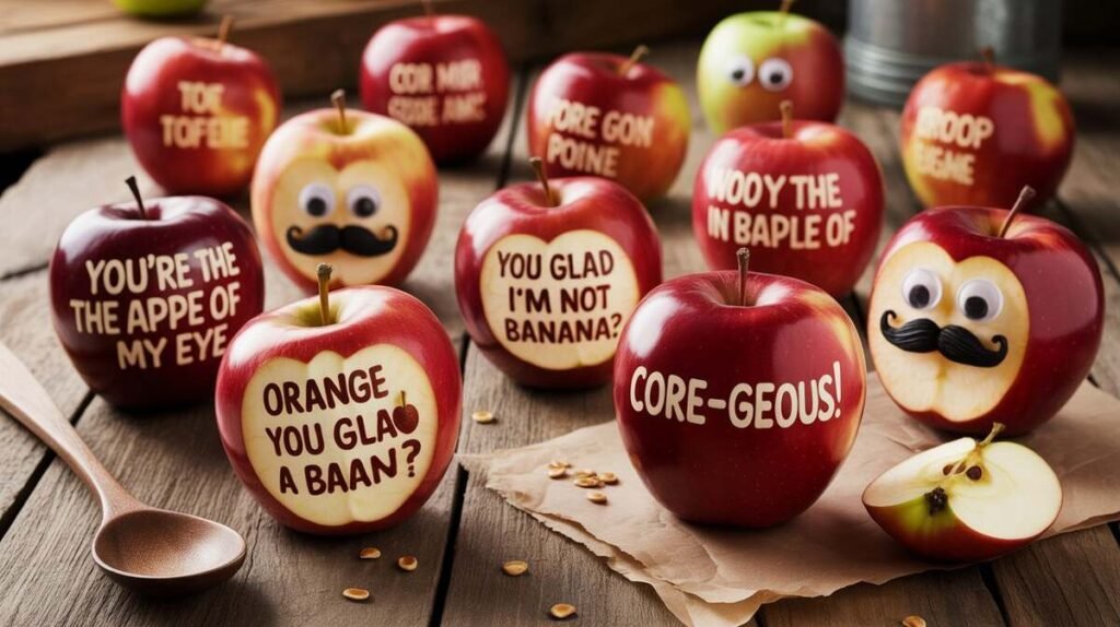Funny Apple Puns and Captions -  Apple Puns