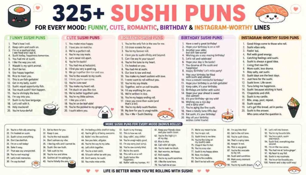 Sushi Puns