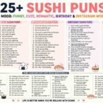 325+ Sushi Puns for Every Mood: Funny, Cute, Romantic, Birthday & Instagram-Worthy Lines