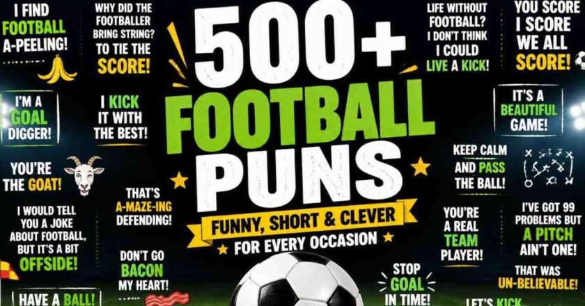 500+ Football Puns: Funny, Short & Clever for Every Occasion