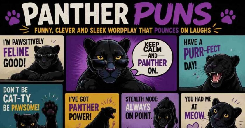 Panther Puns: Funny, Clever and Sleek Wordplay That Pounces on Laughs