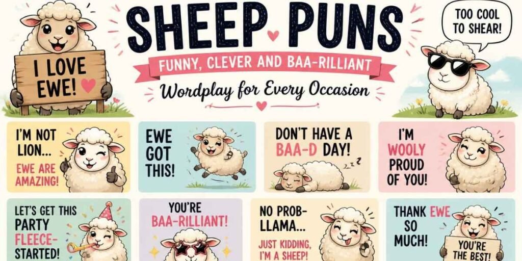 Sheep Puns 2026: Funny, Clever and Baa-rilliant Wordplay for Every Occasion-Sheep Puns