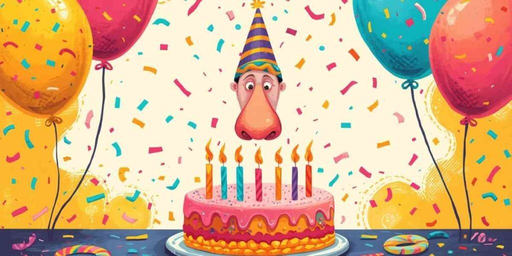 What does a nose do at a birthday party?