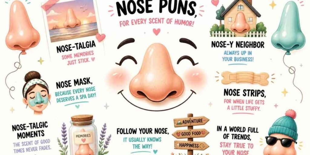 Nose Puns for Social Media Captions
