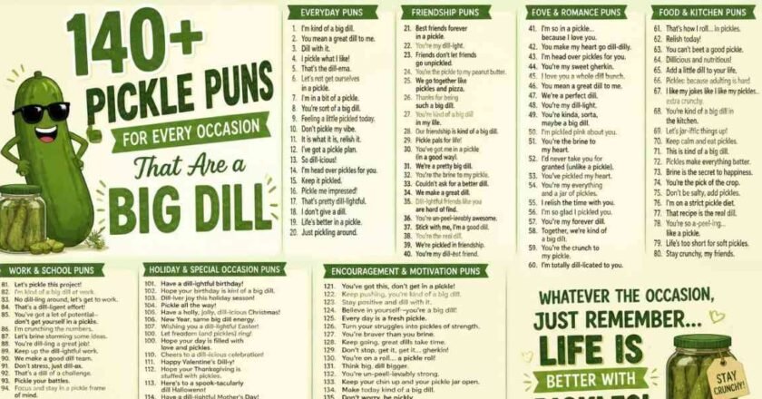 140+ Pickle Puns for Every Occasion That Are a Big Dill