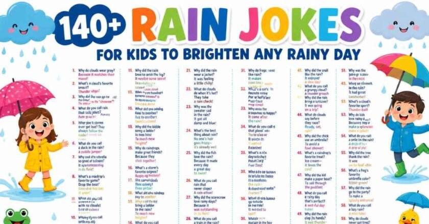 140+ Rain Jokes for Kids to Brighten Any Rainy Day
