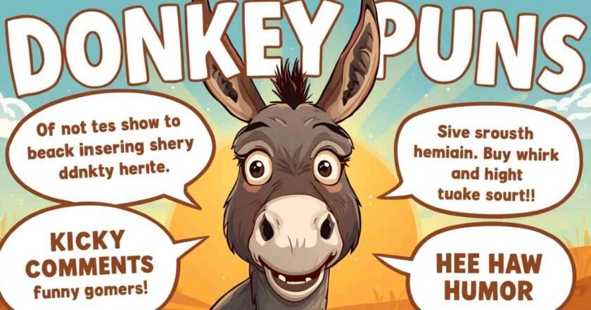 Donkey Puns: Funny, Short and Clever Wordplay That Kicks