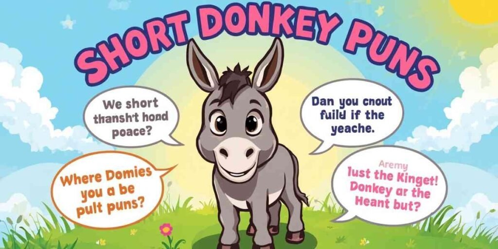 Short Donkey Puns