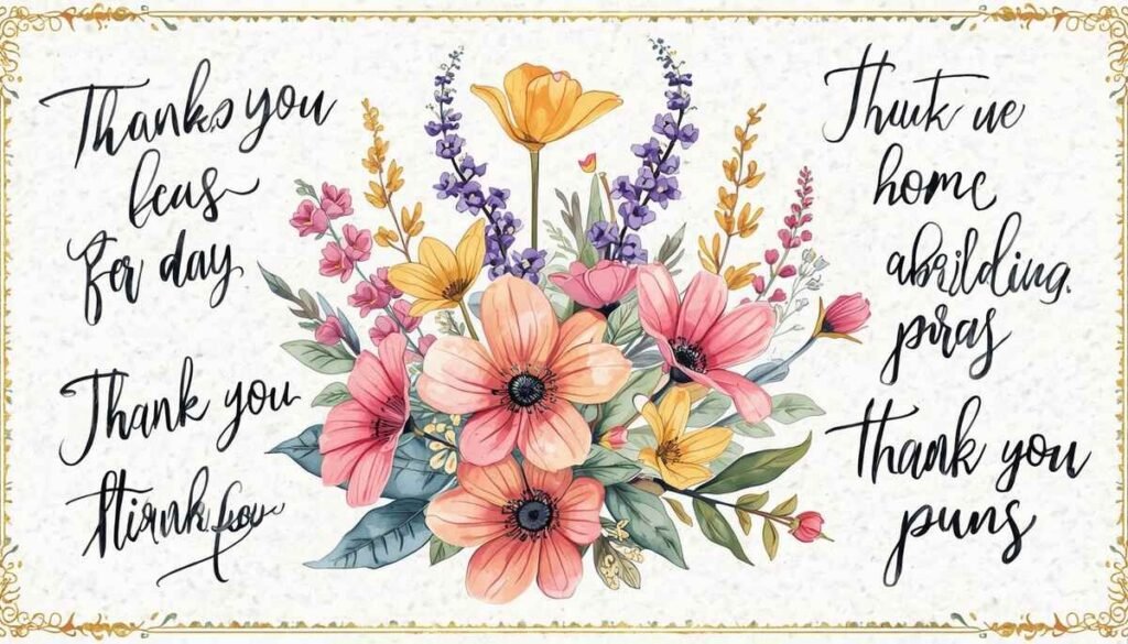 Punny Flower Lines for Cards and Gift Tags
