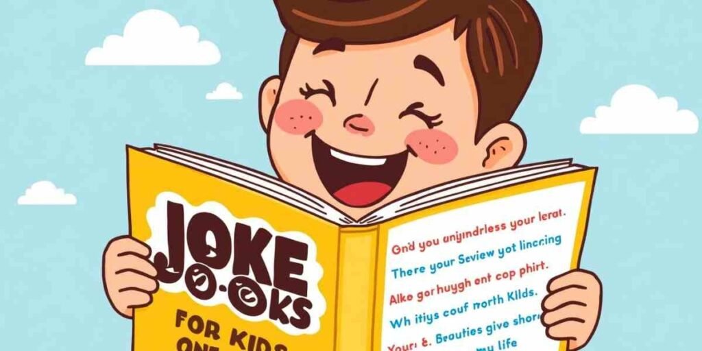 "cartoon door with knock knock joke illustration for kids"