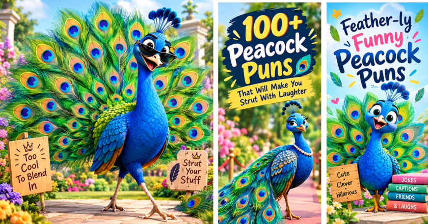 100+ Peacock Puns That Will Have You Strutting Into a World of Laughs