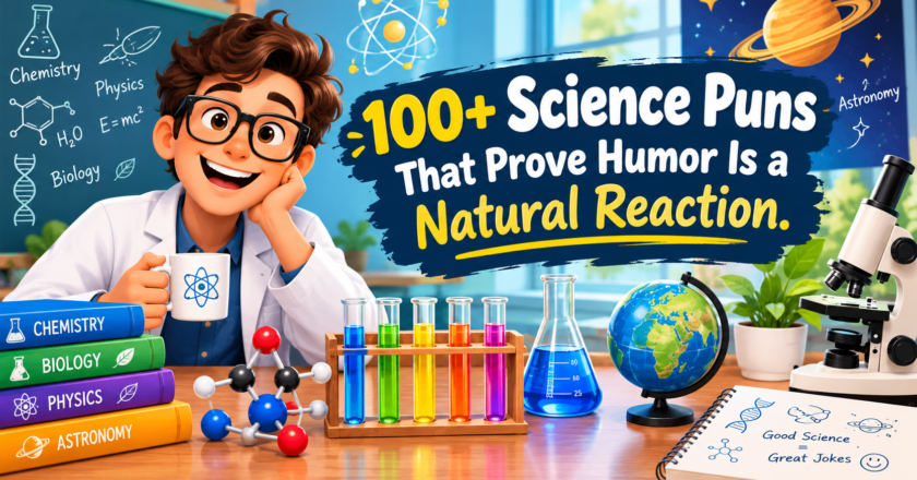 100+ Science Puns That Prove Humor Is a Natural Reaction