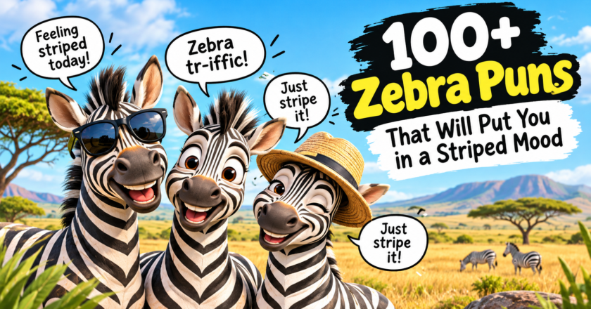 100+ Zebra Puns That Will Put You in a Striped Mood